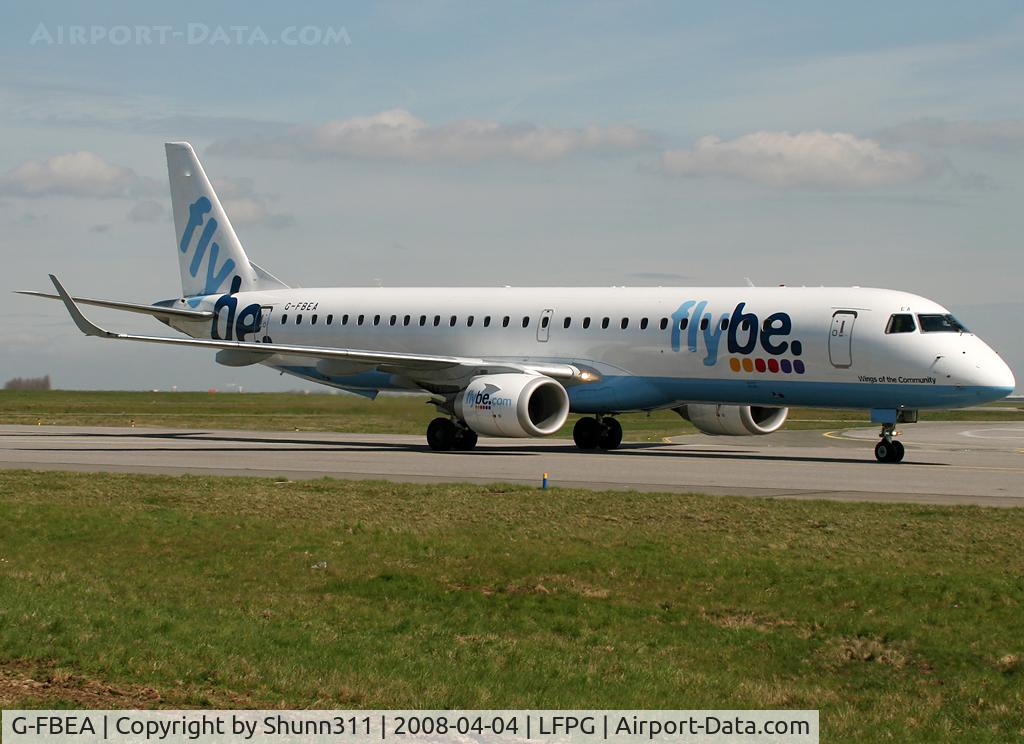 G-FBEA, 2006 Embraer 195LR (ERJ-190-200LR) C/N 19000029, Taxiing to his gate...