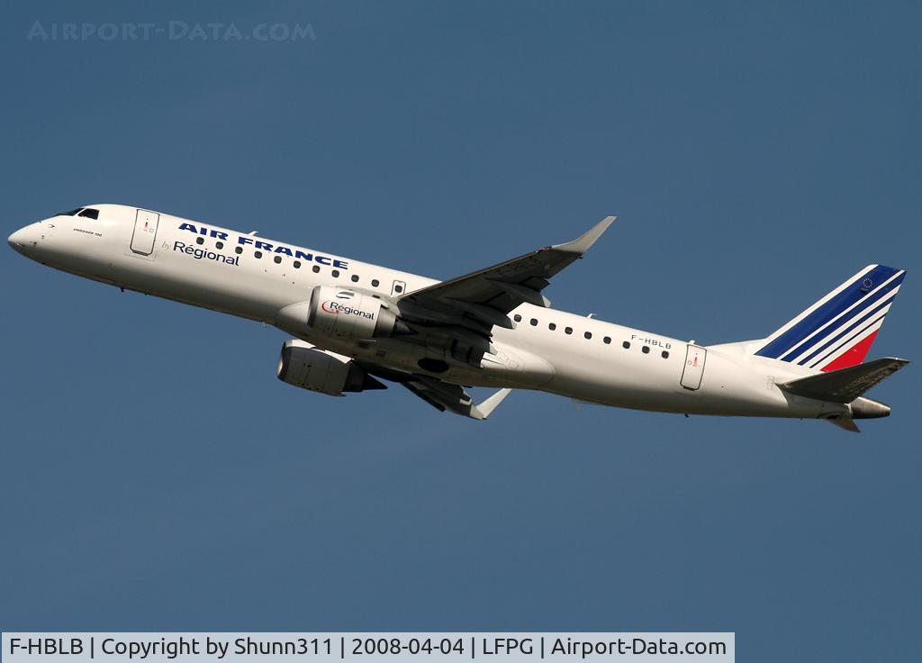 F-HBLB, 2007 Embraer 190LR (ERJ-190-100LR) C/N 19000060, On take off...