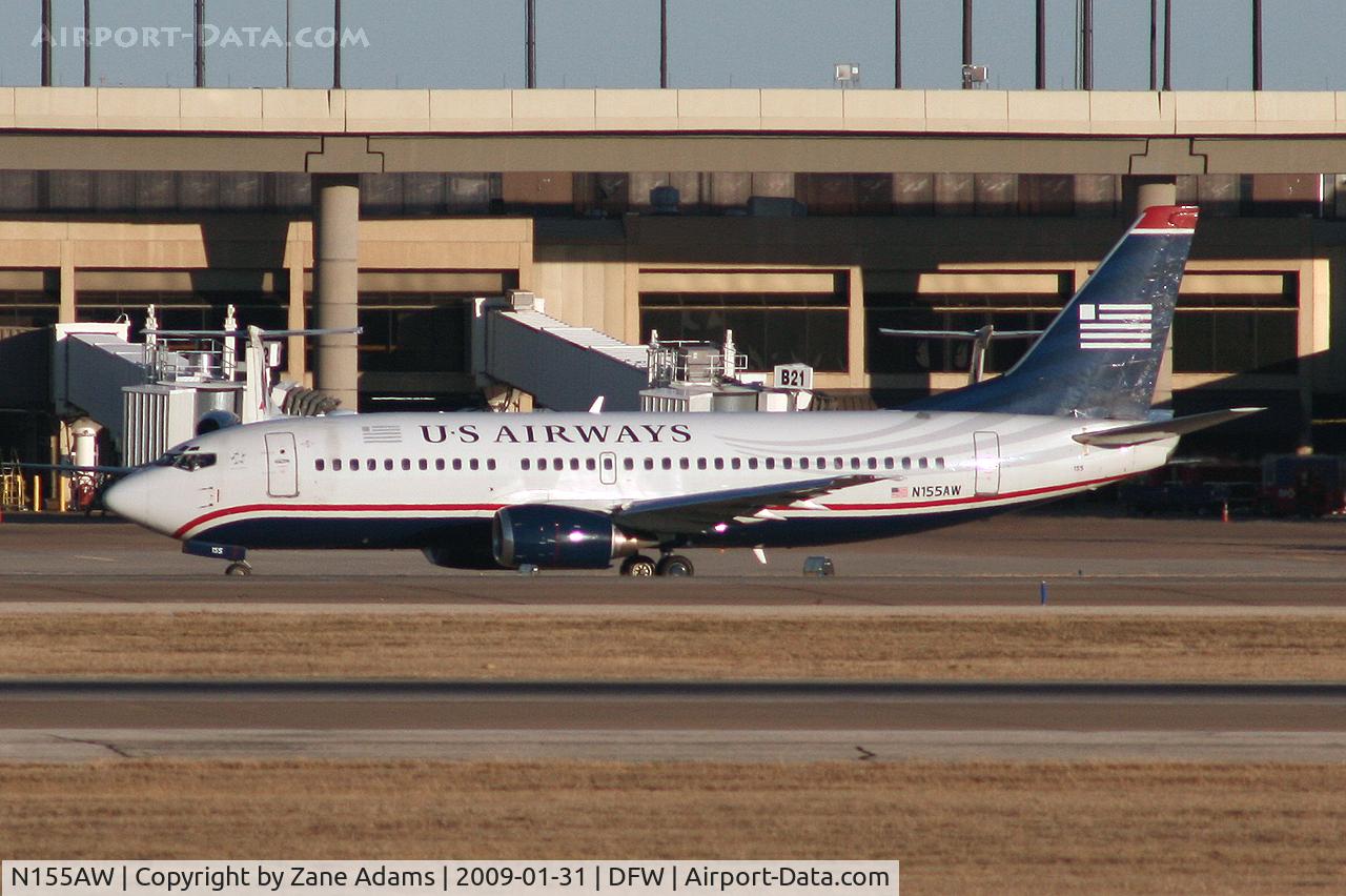 N155AW, 1987 Boeing 737-3G7 C/N 23777, US Airways at DFW