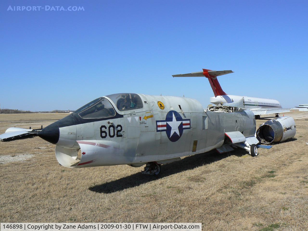 146898, Vought RF-8G Crusader C/N 728, Formerly of the USS Alabama Museum - Damaged in Hurricane Katrina - Moved by US Navy to Pensacola - Now with the OV-10 Bronco Assn. at the Vintage Flying Museum, Fort Worth, TX