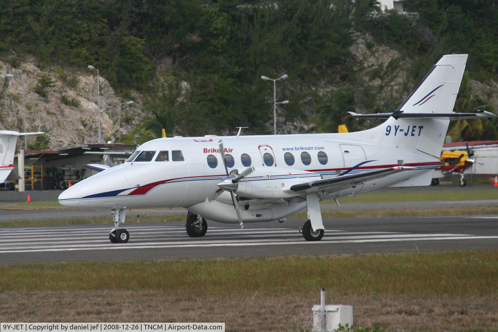 9Y-JET, 1991 British Aerospace BAe-3102 Jetstream 31 C/N 939, taxing runway 10