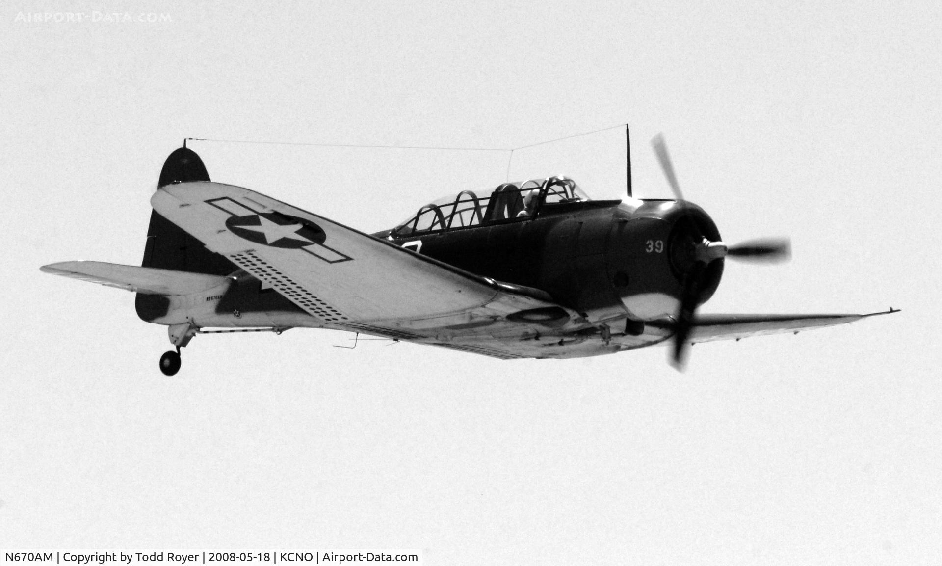 N670AM, 1993 Douglas SBD-5 Dauntless C/N 28536, Chino Airshow 2008