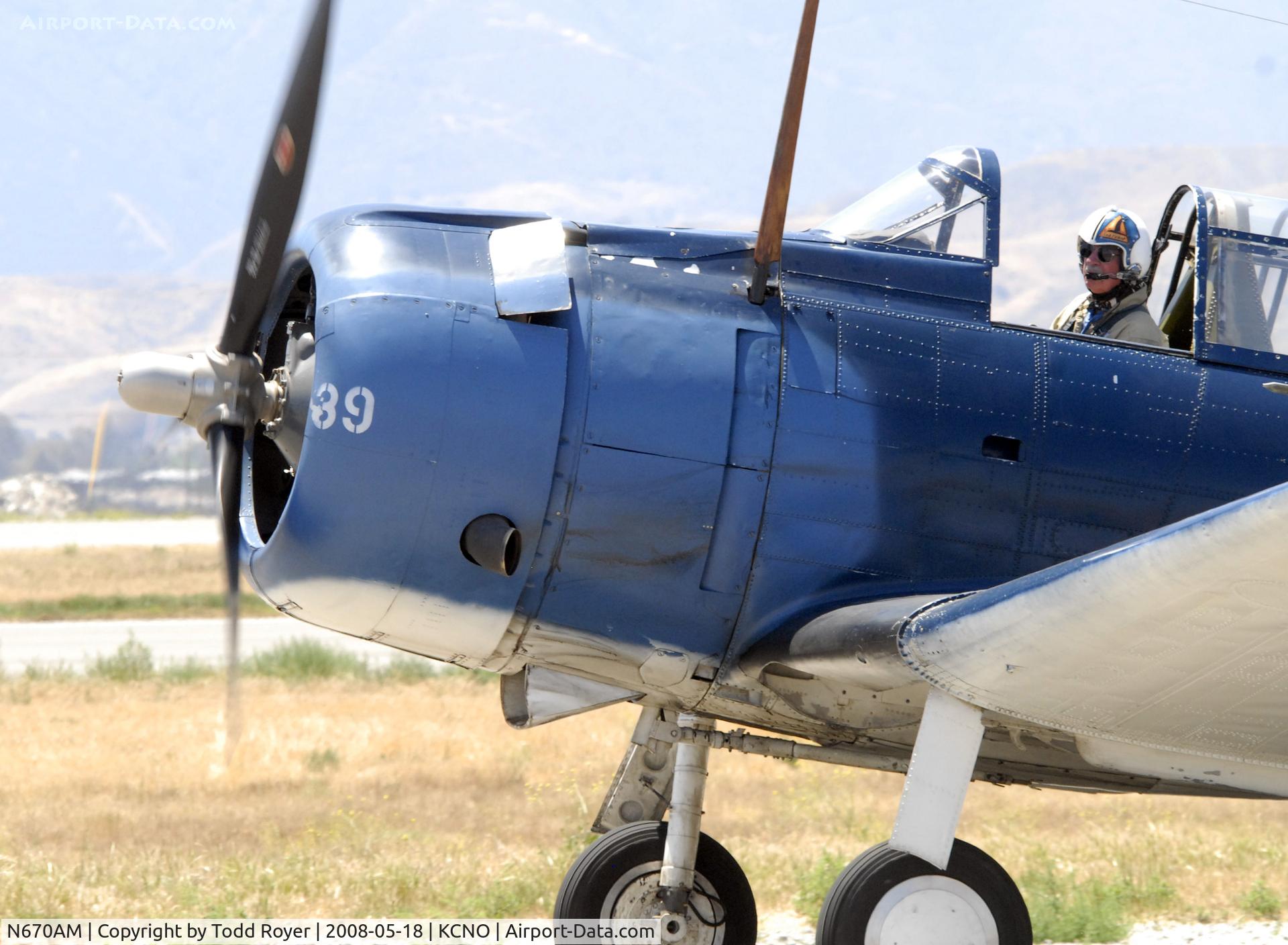 N670AM, 1993 Douglas SBD-5 Dauntless C/N 28536, Chino Airshow 2008