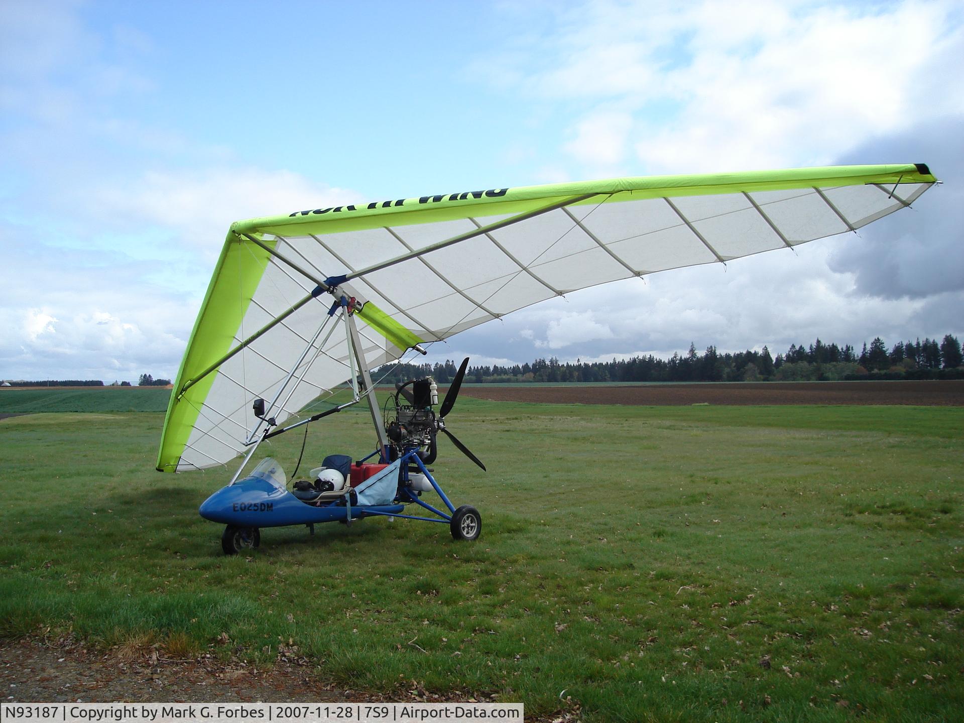 N93187, 1990 Forbes Mark G VENUS TRIKE C/N 001, Mustang 19 wing, Rotax 582, Venus Trike