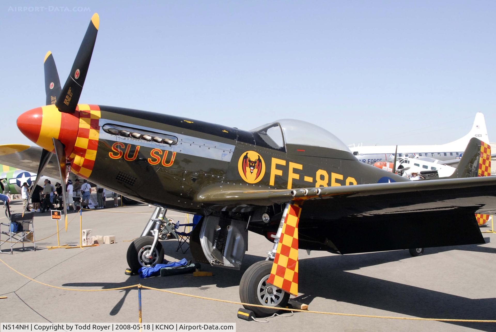 N514NH, 1944 North American P-51D Mustang C/N 122-44706  (44-84850), Chino Airshow 2008