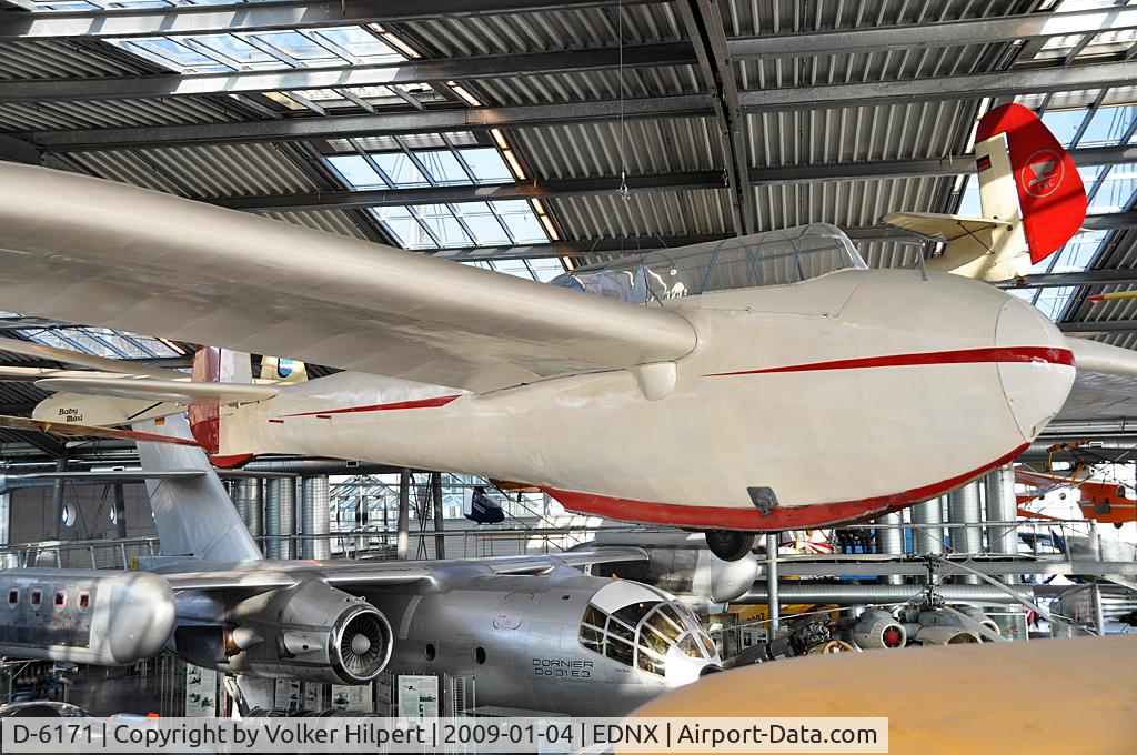 D-6171, 1942 J.Mraz Kranich II C/N ***, at Museum Oberschleissheim, Germany