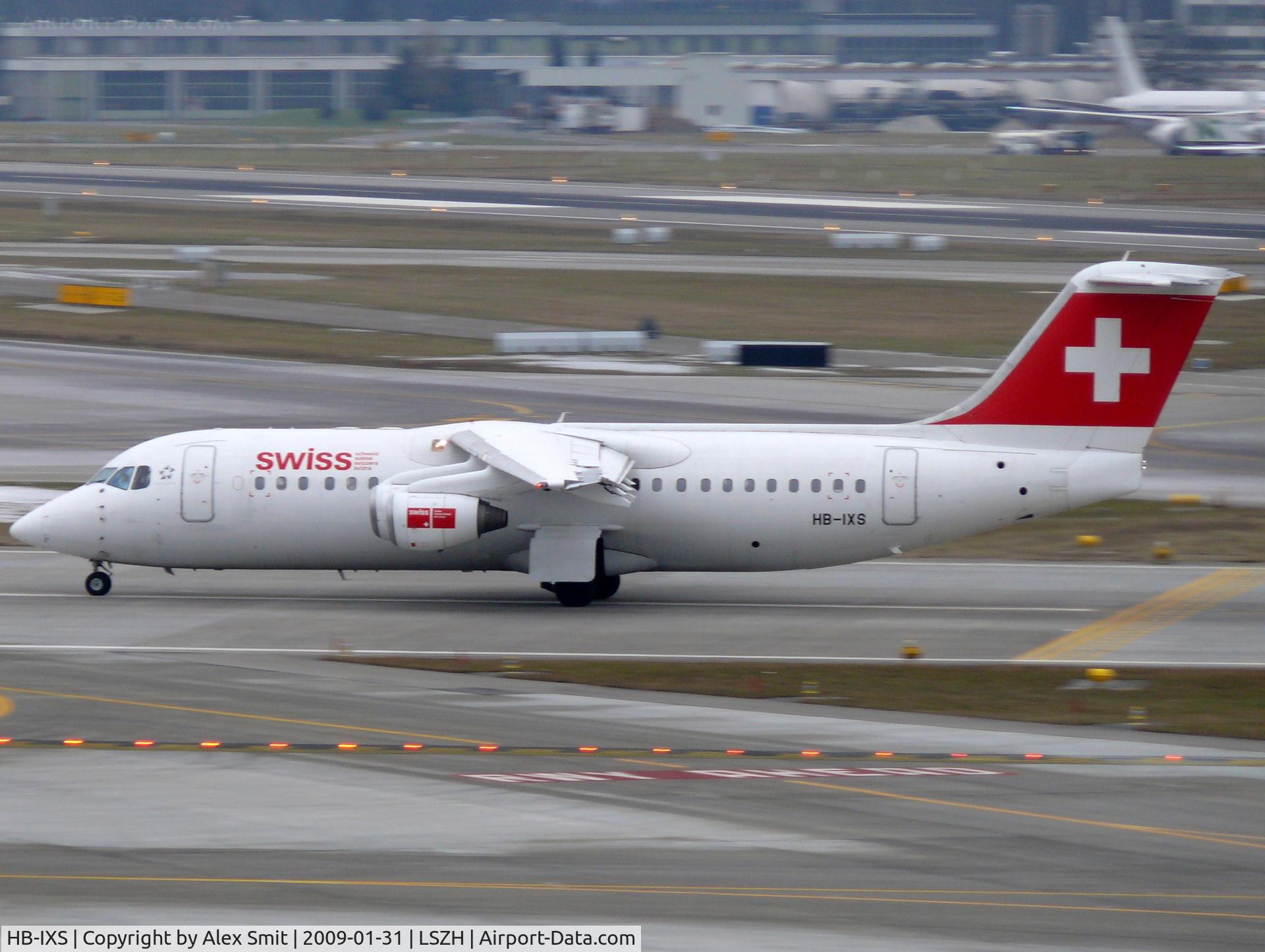 HB-IXS, 1995 British Aerospace Avro 146-RJ100 C/N E3280, British Aerospace Bae146-300/RJ100 HB-IXS Swiss