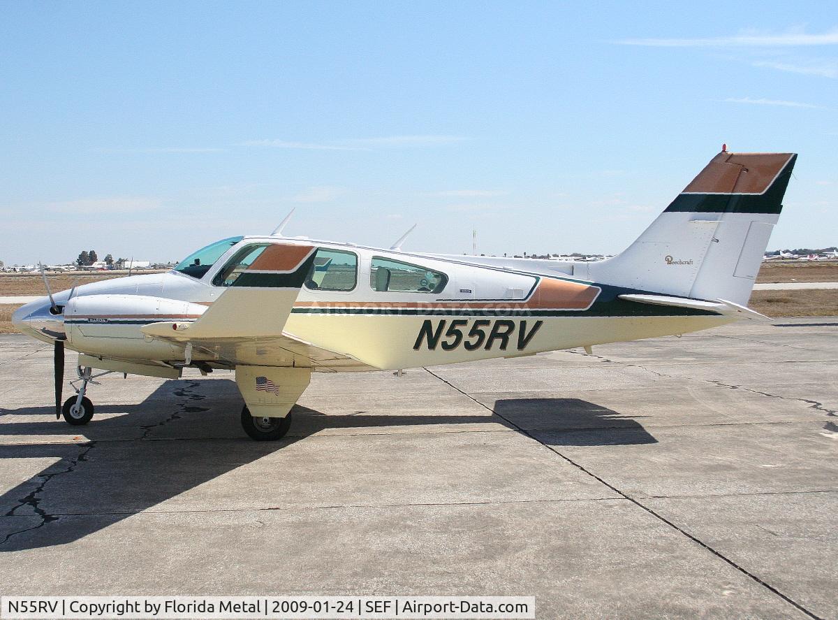 N55RV, 1975 Beech 95-B55 (T42A) Baron C/N TC-1828, Beech 55 Baron