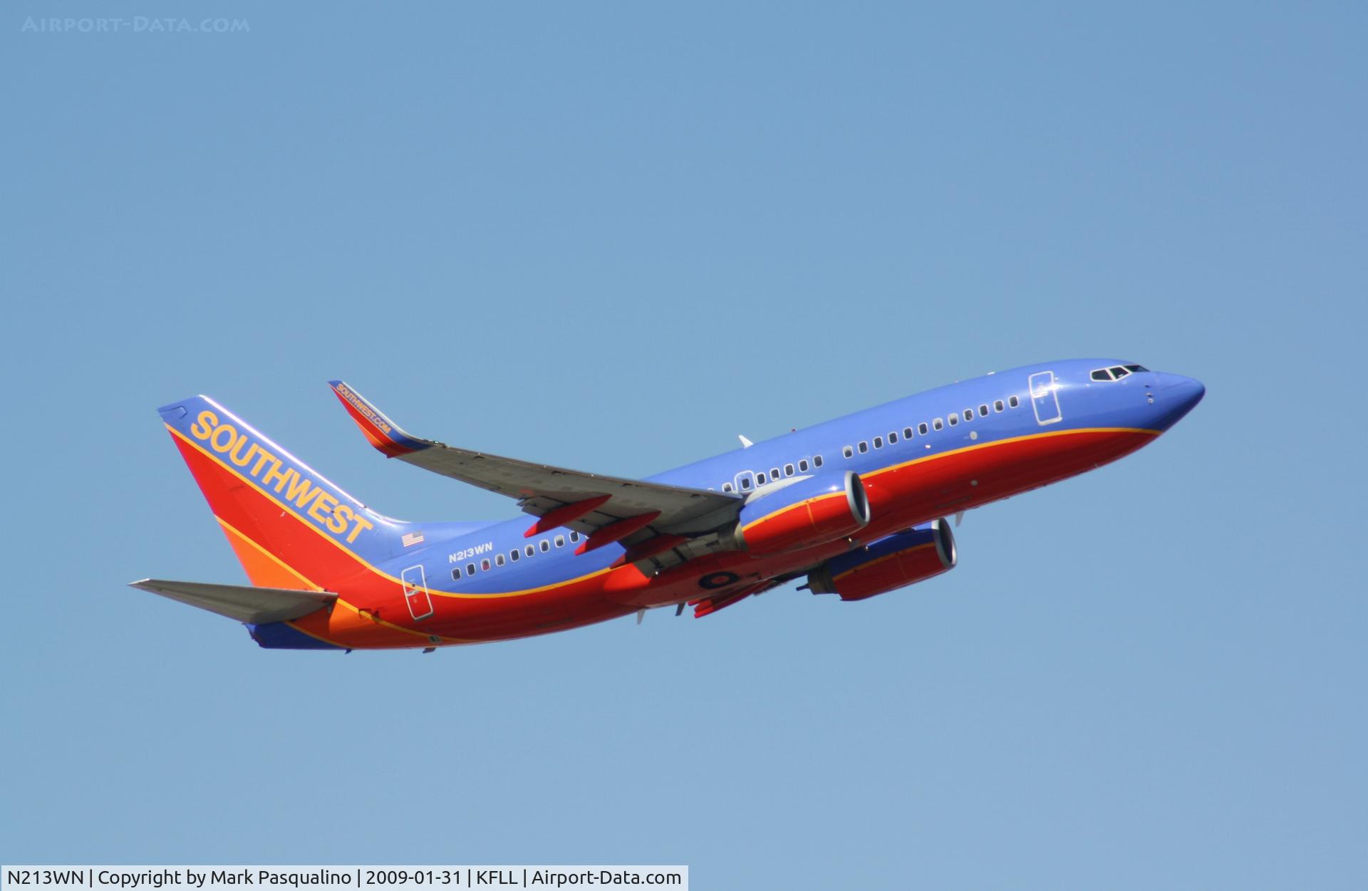 N213WN, 2005 Boeing 737-7H4 C/N 34217, Boeing 737-700