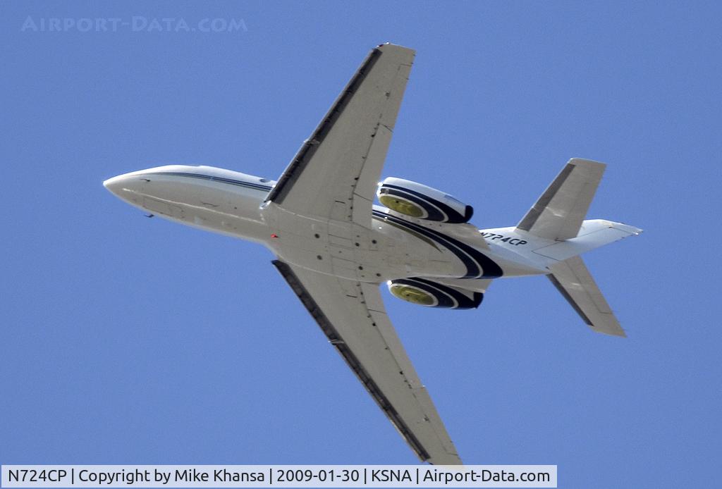 N724CP, 1974 Dassault Fan Jet Falcon (20F-5B) C/N 319, Piper climbing up on a sunny day!