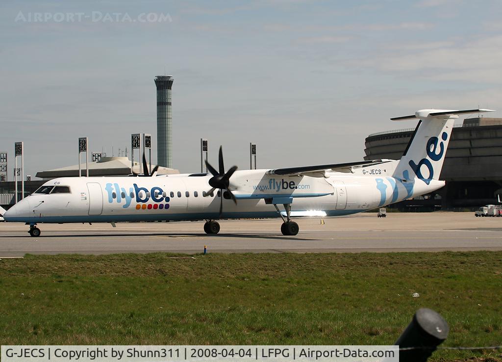 G-JECS, 2006 De Havilland Canada DHC-8-402Q Dash 8 C/N 4142, Departing for a new flight...