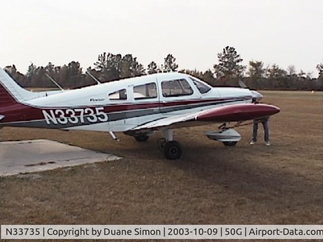 N33735, 1975 Piper PA-28-235 Cherokee C/N 28-7510058, Flew as passenger, Oct. 2003