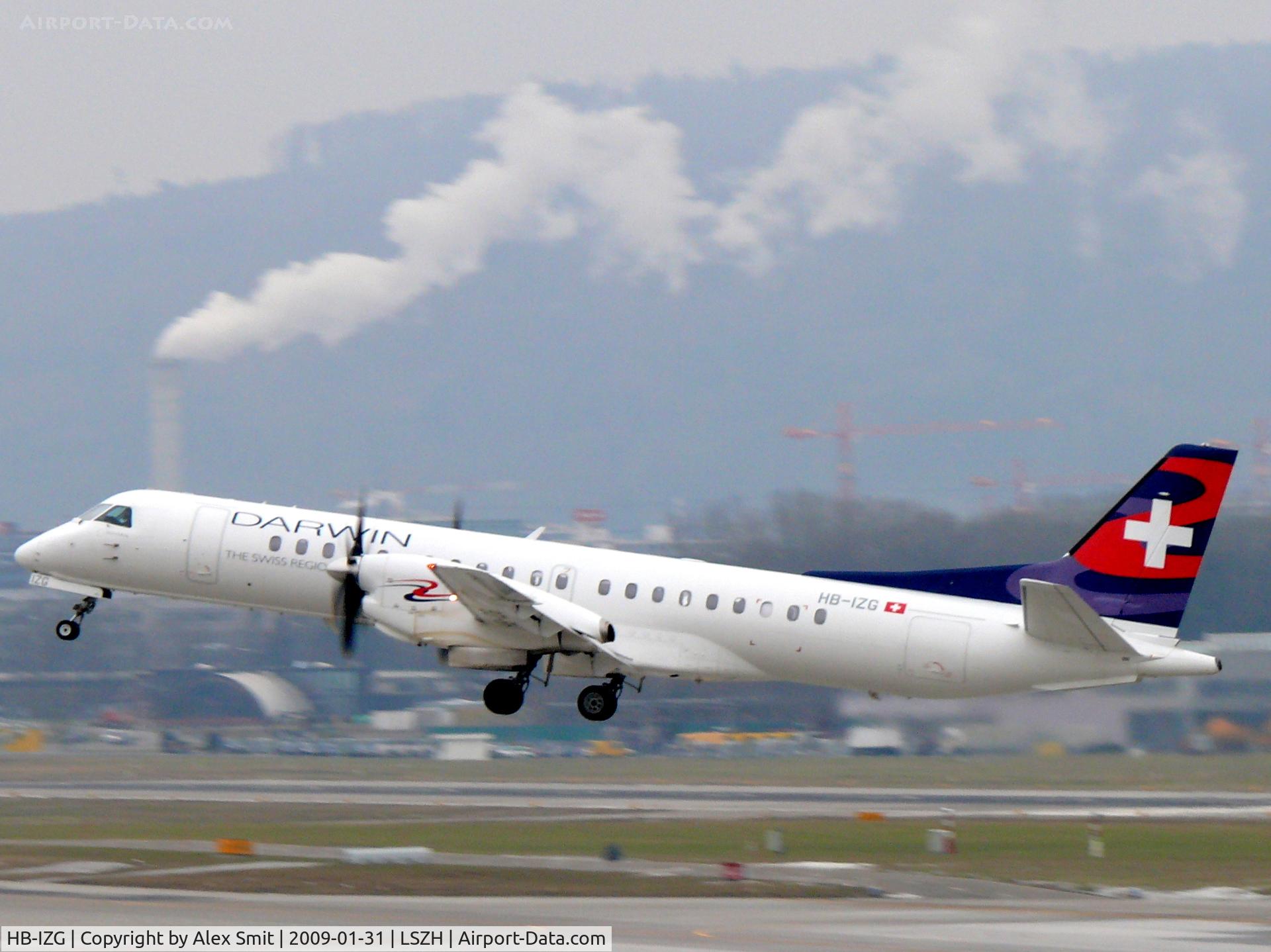 HB-IZG, 1995 Saab 2000 C/N 2000-010, Saab 2000 HB-IZG Darwin