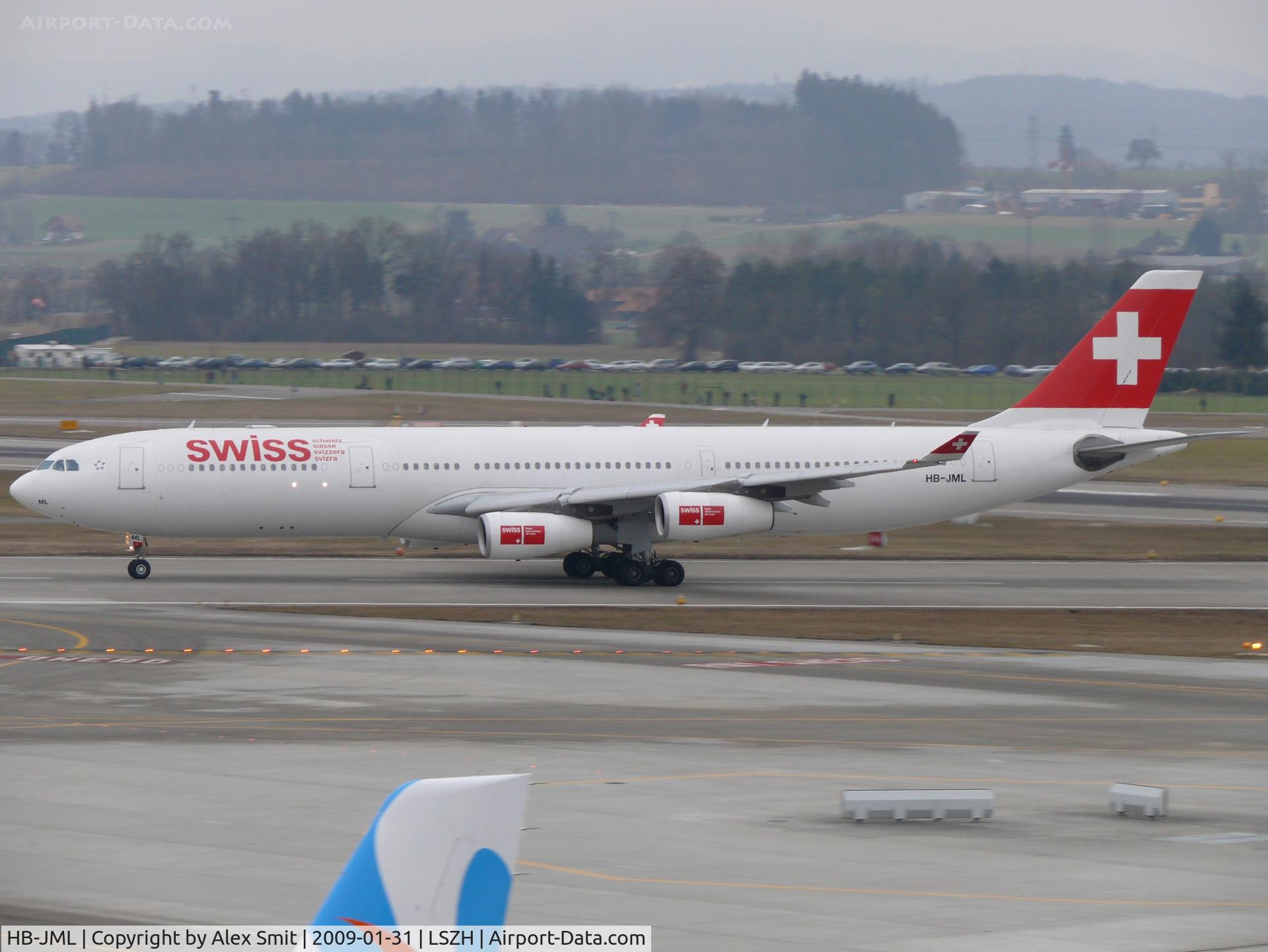 HB-JML, 1999 Airbus A340-313 C/N 263, Airbus A340-313 HB-JML Swiss