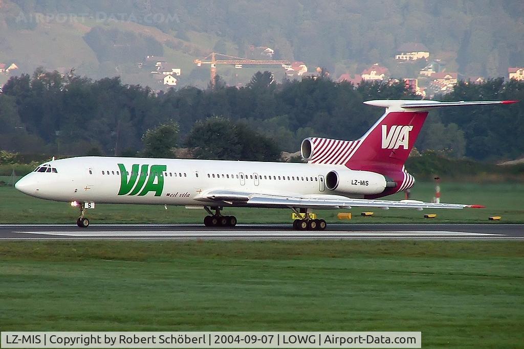 LZ-MIS, 1990 Tupolev Tu-154M C/N 90A863, Flight to GRZ/LOWG