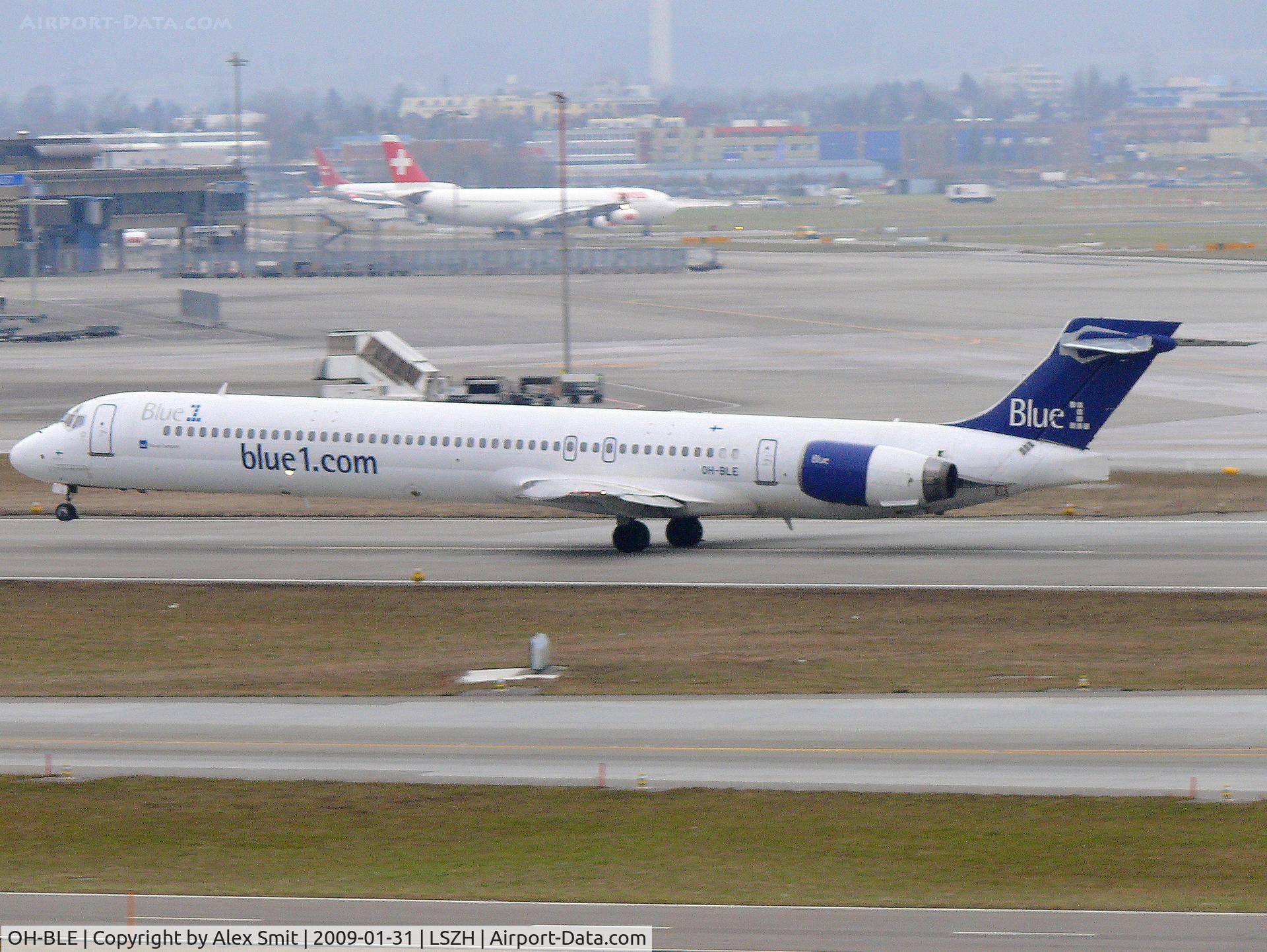 OH-BLE, 1996 McDonnell Douglas MD-90-30 C/N 53457, McDonnell Douglas MD90-30 OH-BLE Blue 1
