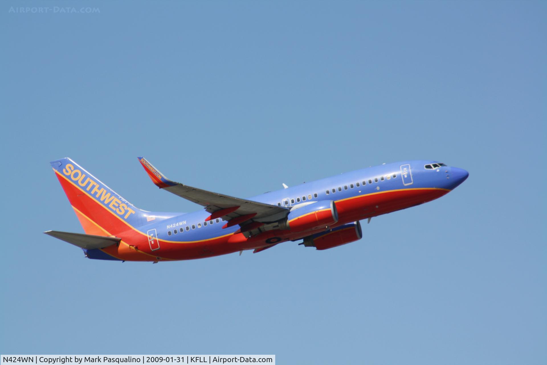 N424WN, 2002 Boeing 737-7H4 C/N 29828, Boeing 737-700