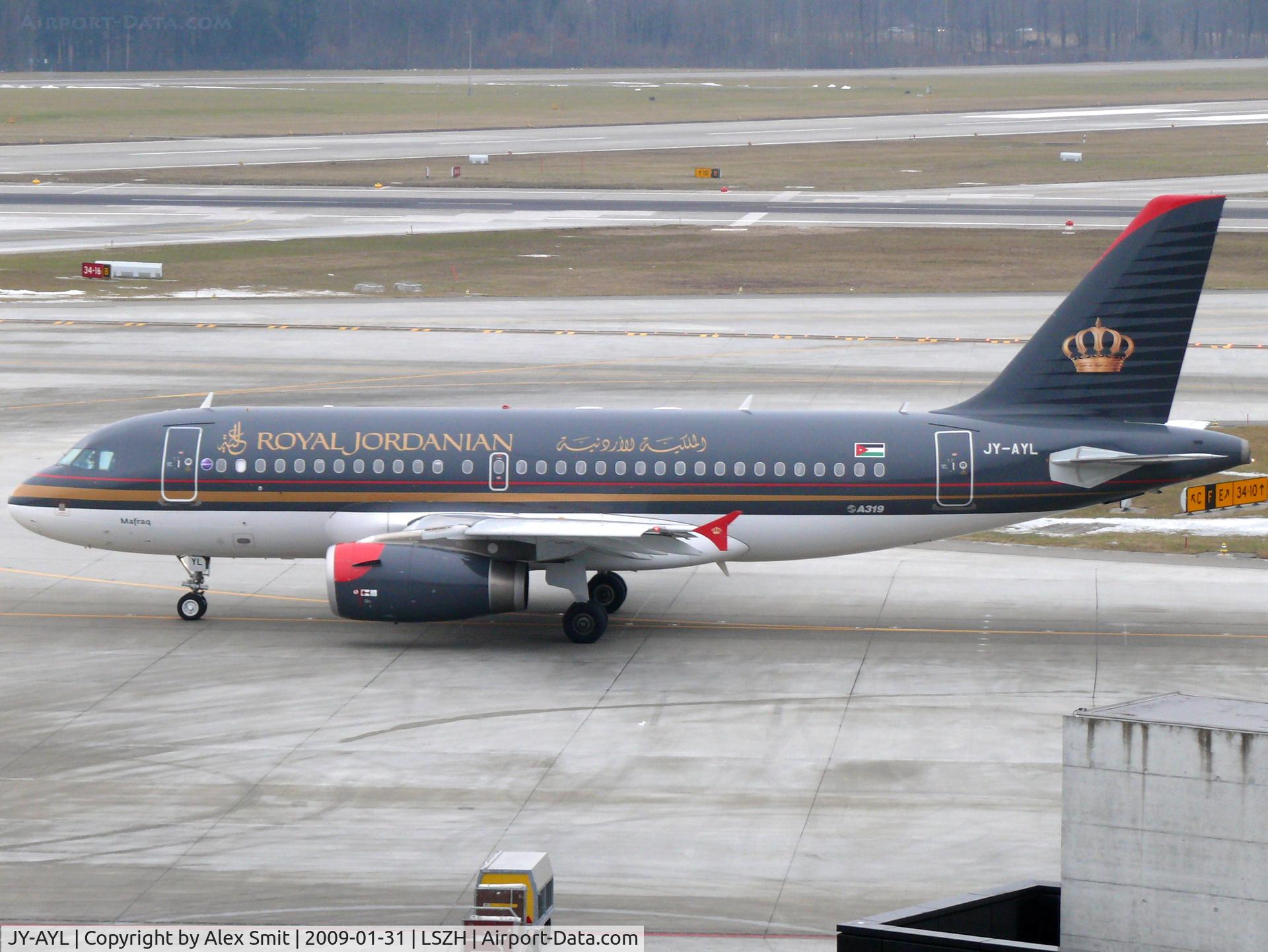 JY-AYL, 2008 Airbus A319-132 C/N 3428, Airbus A319-132 JY-AYL Royal Jordanian