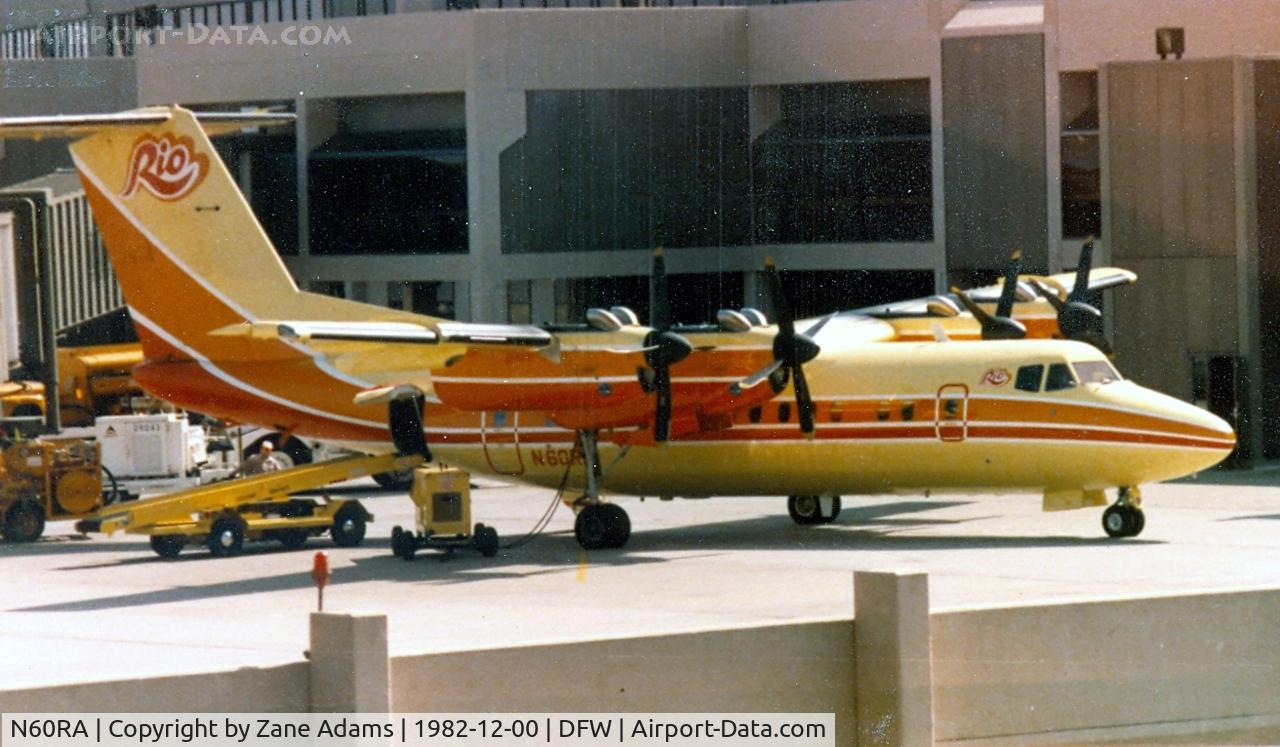 N60RA, De Havilland Canada DHC-7-102 Dash 7 C/N 78, Rio Airways Dash 7 at DFW