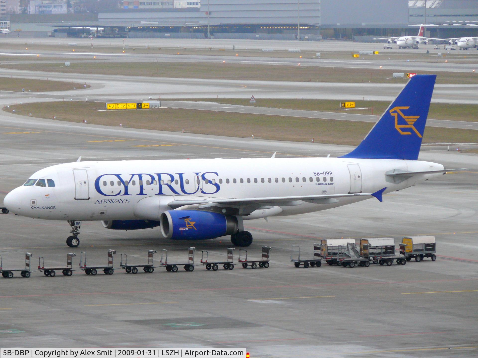 5B-DBP, 2002 Airbus A319-132 C/N 1768, Airbus A319-132 5B-DBP Cyprus Airways