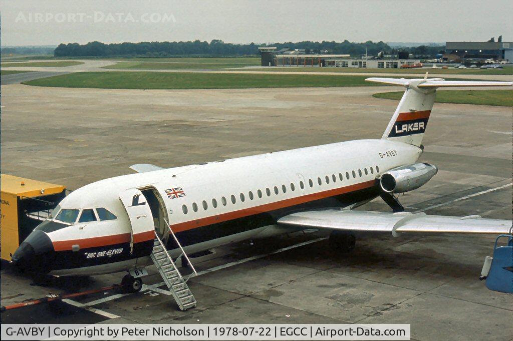 G-AVBY, 1967 BAC 111-320AZ One-Eleven C/N BAC.113, In service with Laker Airways as seen at Manchester in the summer of 1978.