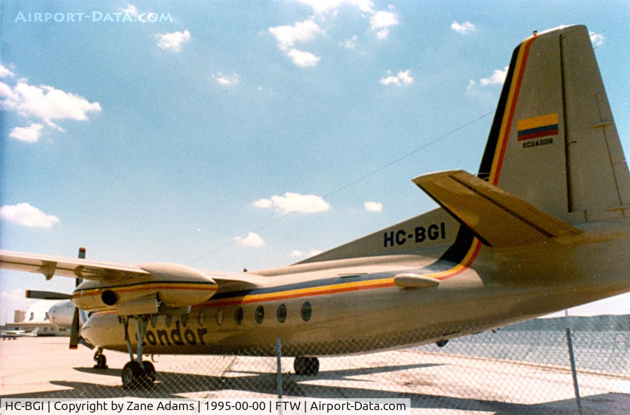 HC-BGI, Fairchild F-27A C/N 34, Condor Air at Meacham Field