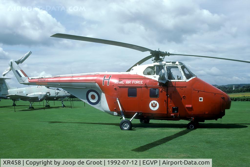 XR458, Westland Whirlwind HAR.10 C/N WA408, Ex 2 FTS Whirlwind XR458 was put on display outside the AAC Museum at Middle Wallop. It has disapeared since.