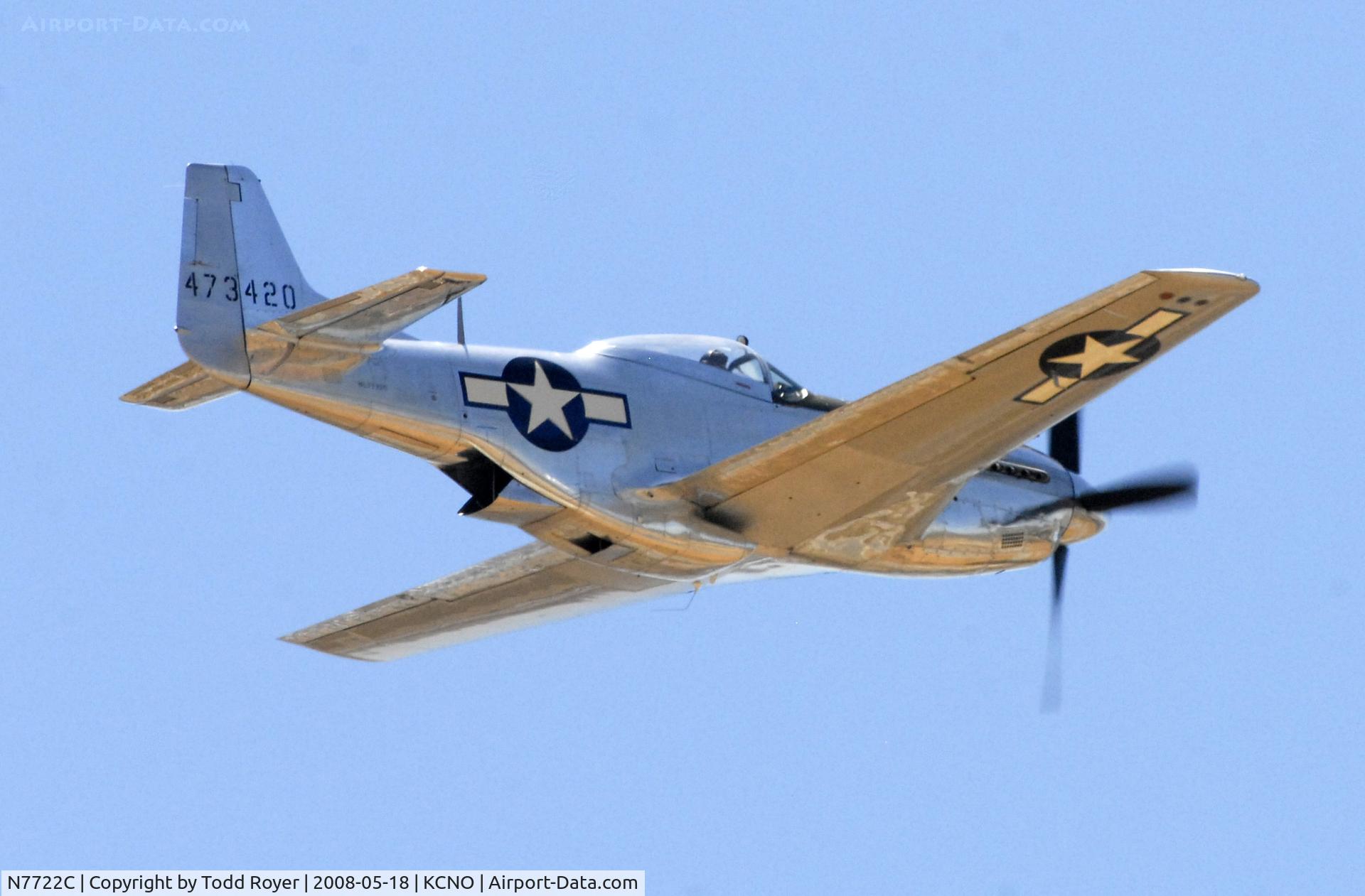 N7722C, 1944 North American F-51D Mustang C/N 44-73420, Chino Airshow 2008