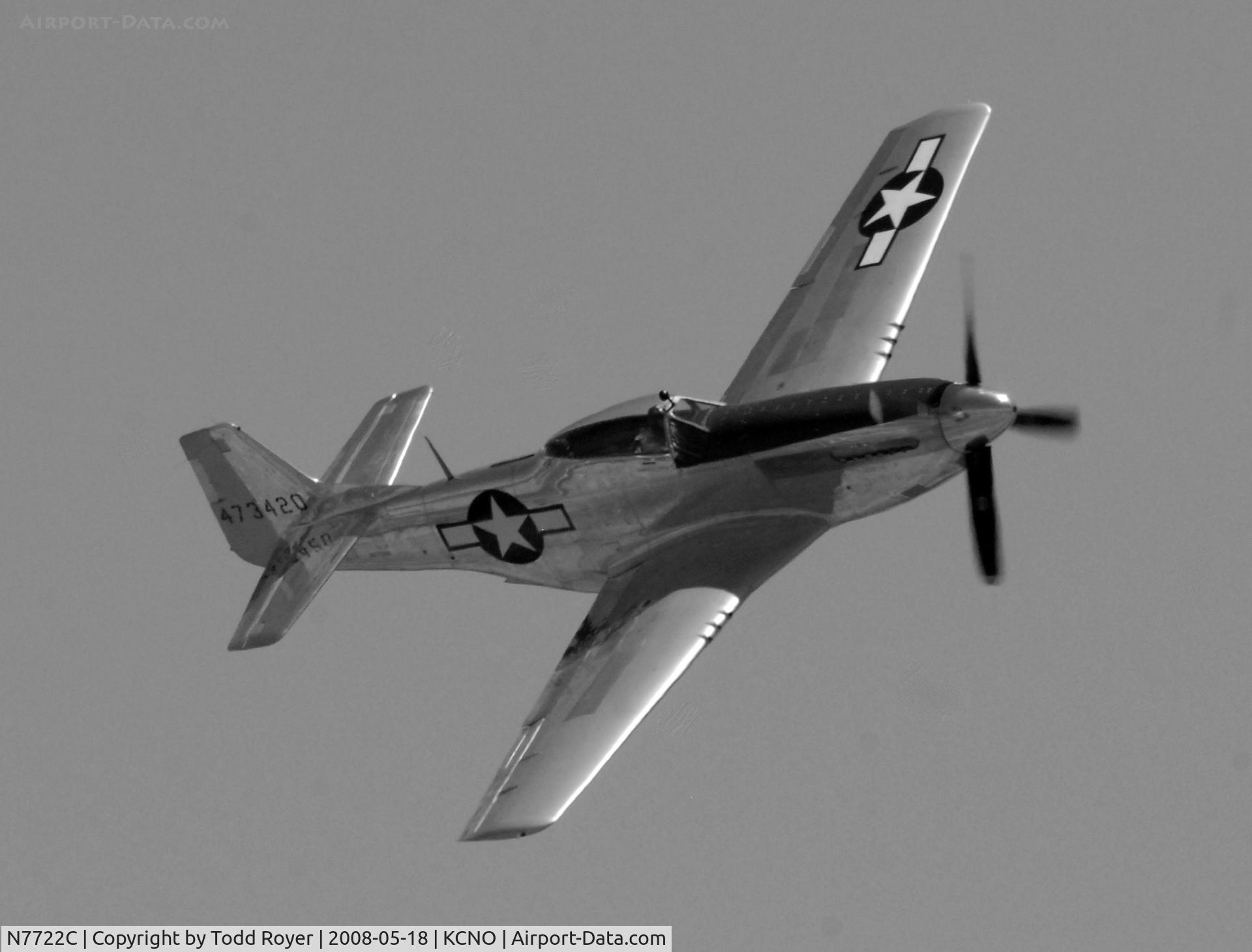 N7722C, 1944 North American F-51D Mustang C/N 44-73420, Chino Airshow 2008
