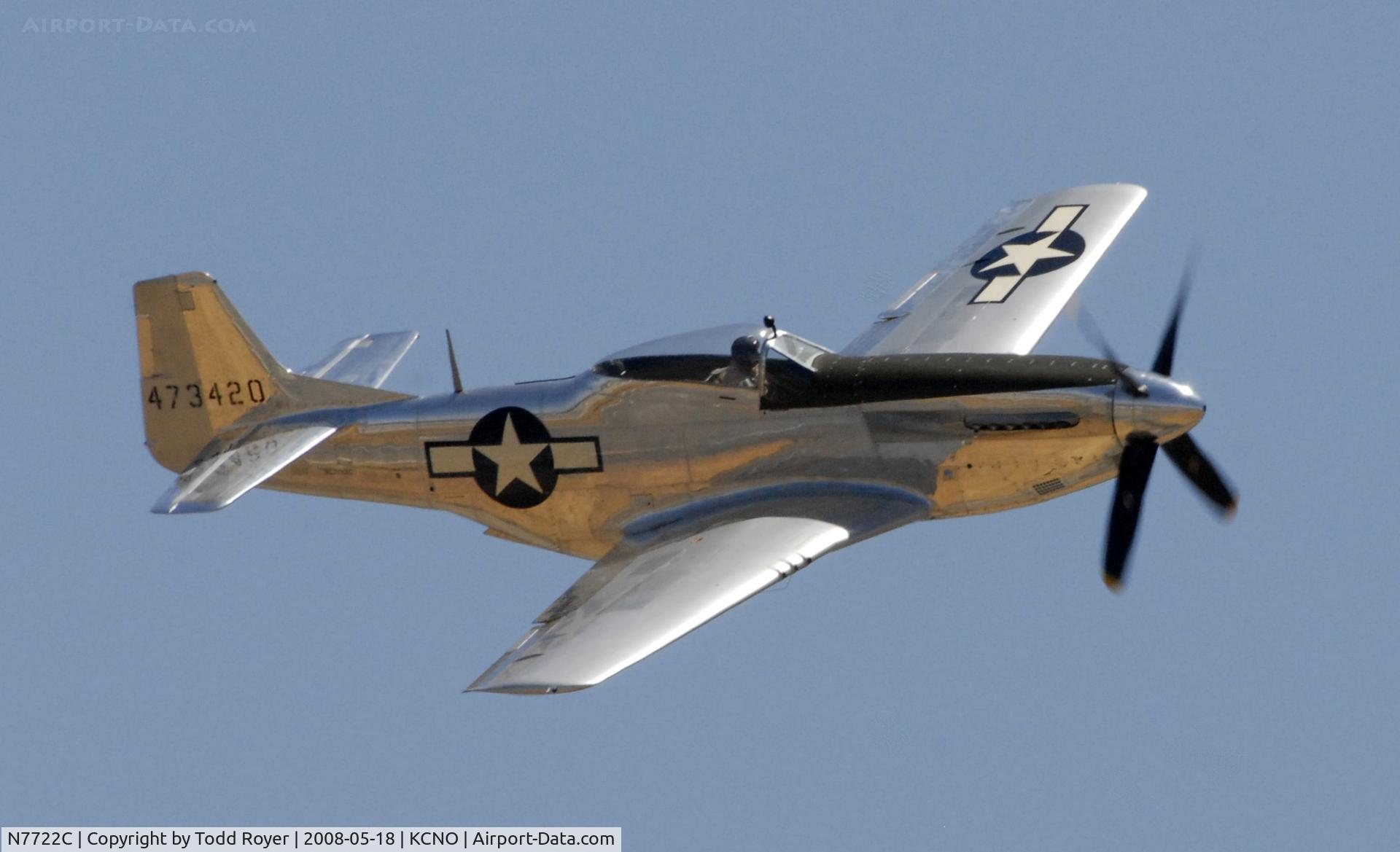 N7722C, 1944 North American F-51D Mustang C/N 44-73420, Chino Airshow 2008
