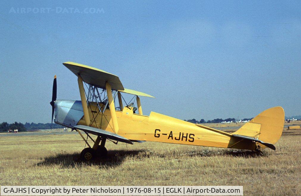 G-AJHS, 1941 De Havilland DH-82A Tiger Moth II C/N 82121, Attended the Blackbushe Fly-in.