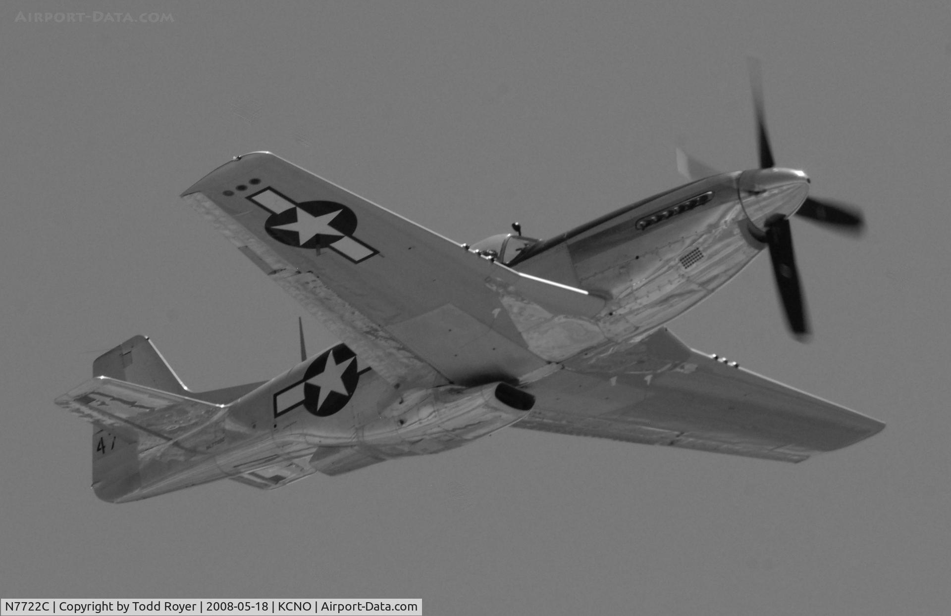 N7722C, 1944 North American F-51D Mustang C/N 44-73420, Chino Airshow 2008