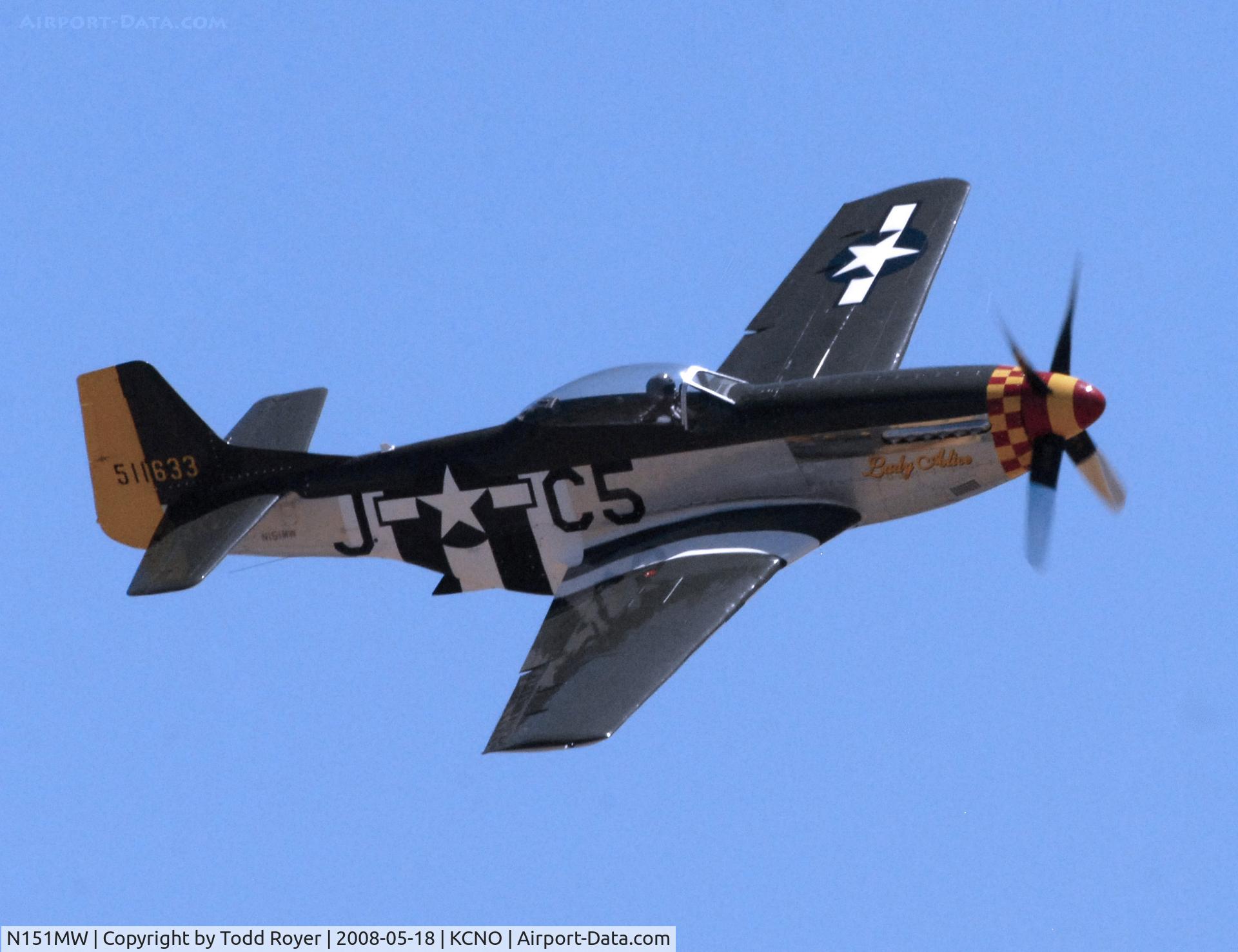 N151MW, 1945 North American P-51D Mustang C/N 124-48386, Chino Airshow 2008