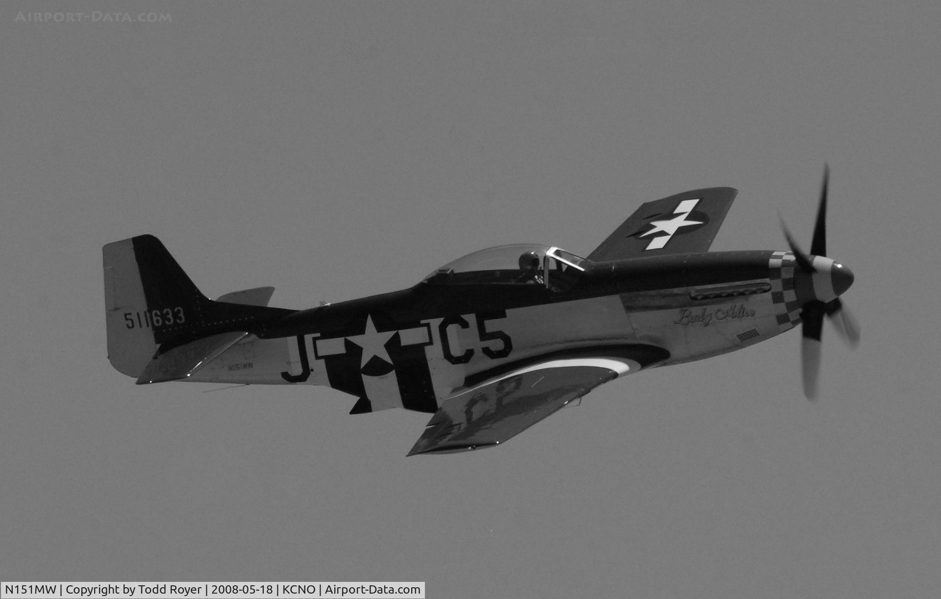 N151MW, 1945 North American P-51D Mustang C/N 124-48386, Chino Airshow 2008