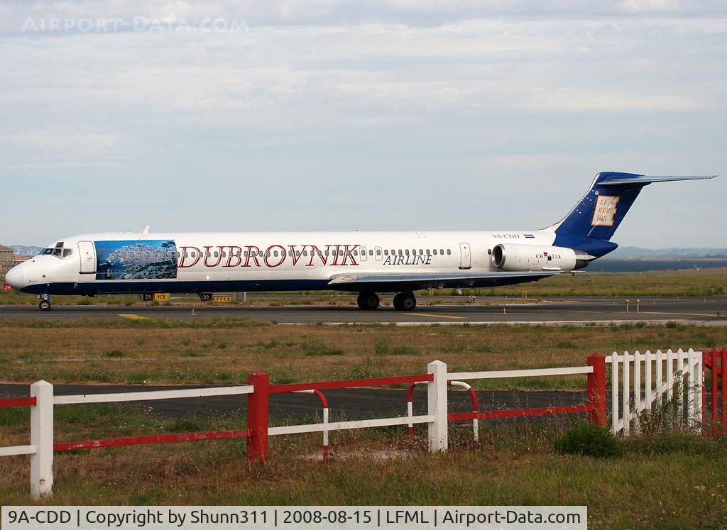 9A-CDD, 1982 McDonnell Douglas MD-82 (DC-9-82) C/N 49113, Lining up rwy 32R for departure...