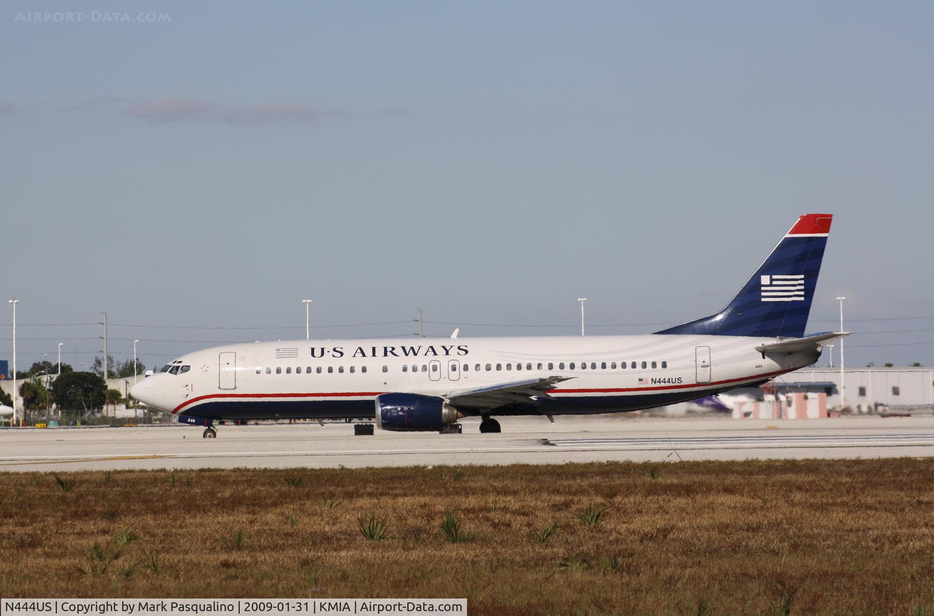 N444US, 1990 Boeing 737-4B7 C/N 24862, Boeing 737-400