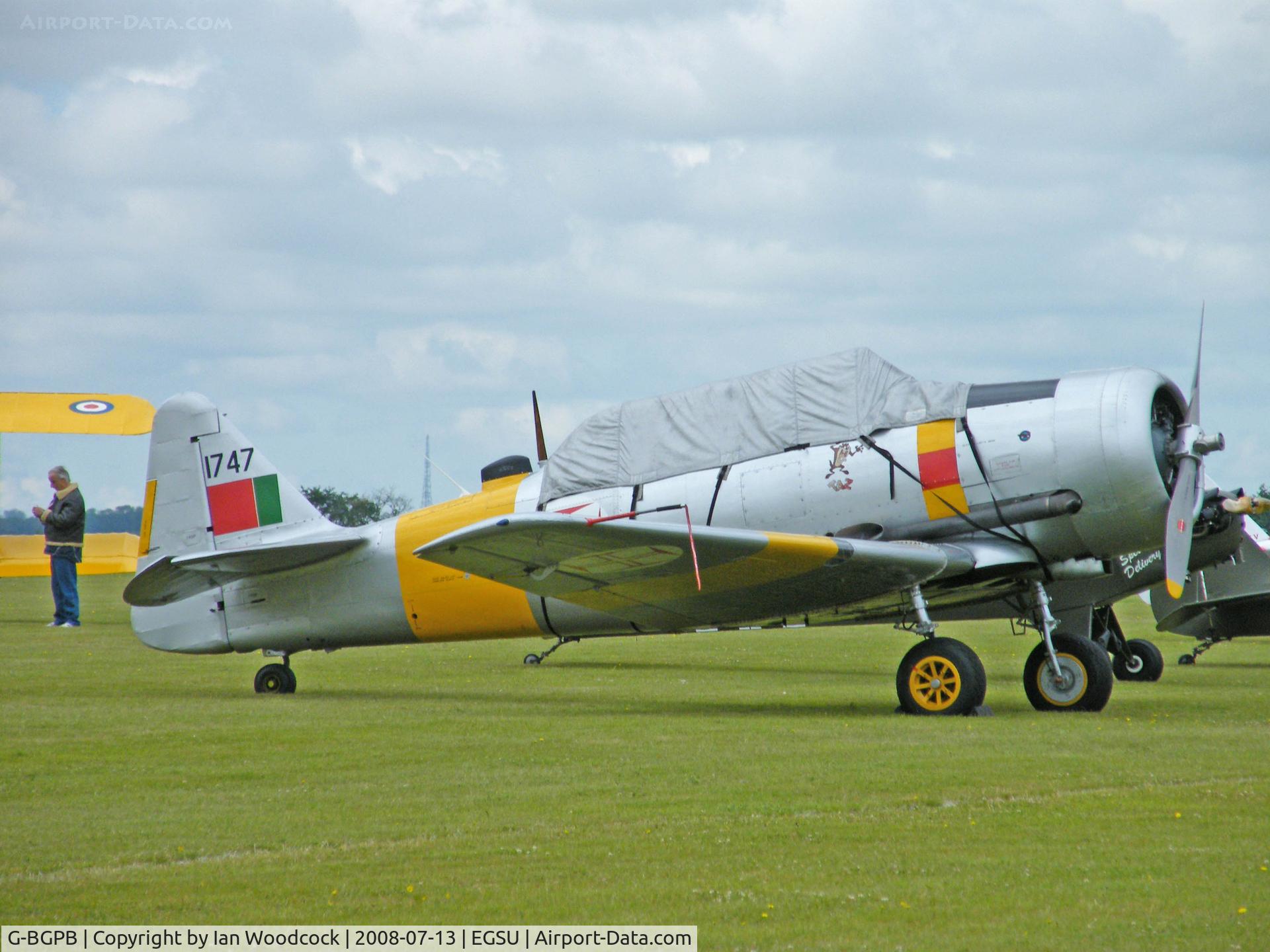 G-BGPB, 1953 Canadian Car & Foundry T-6 Harvard Mk.4 C/N CCF4-538, CCAF Harvard 4/Duxford Flying Legends Show 2008