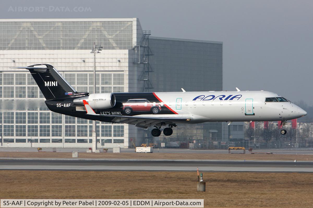 S5-AAF, 1998 Canadair CRJ-200LR (CL-600-2B19) C/N 7272, MUC