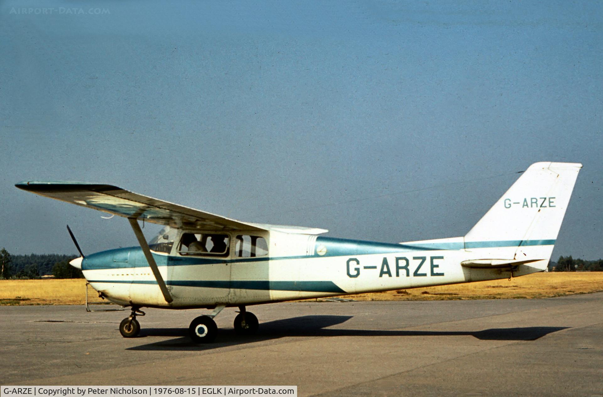 G-ARZE, 1962 Cessna 172C C/N 172-49388, Attended the 1976 Blackbushe Fly-in.