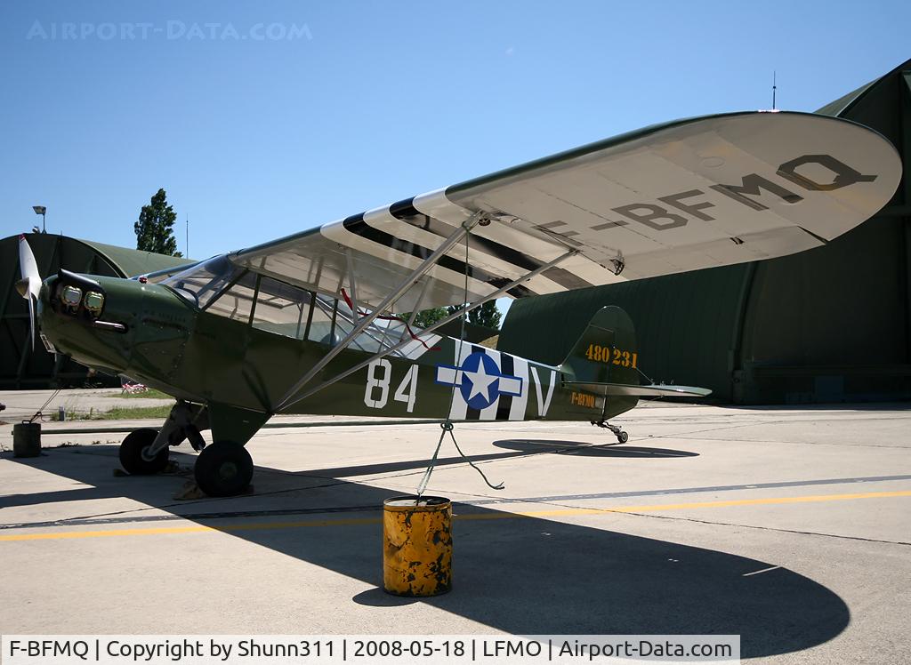 F-BFMQ, 1944 Piper L-4J Grasshopper (J3C-65D) C/N 12527, Displayed during LFMO Airshow 2008