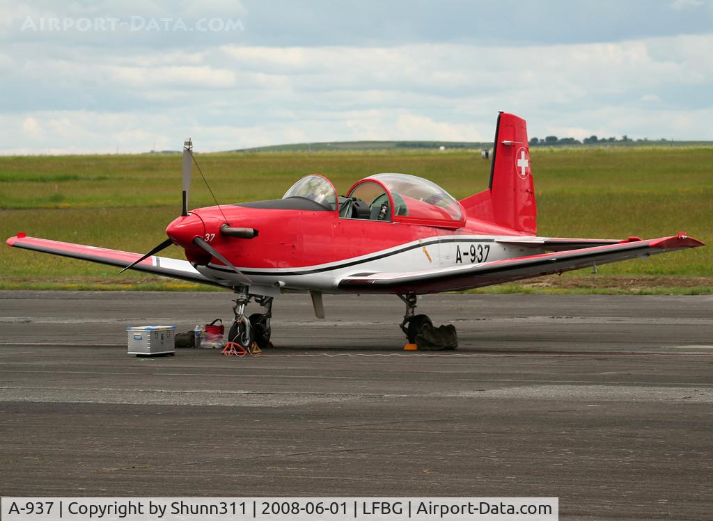 A-937, 1983 Pilatus PC-7 Turbo Trainer C/N 345, Used as spare during LFBG Airshow 2008