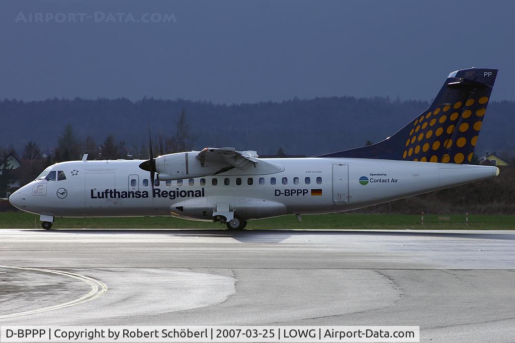 D-BPPP, 1999 ATR 42-500 C/N 581, Flight to munich after a heavy rain
