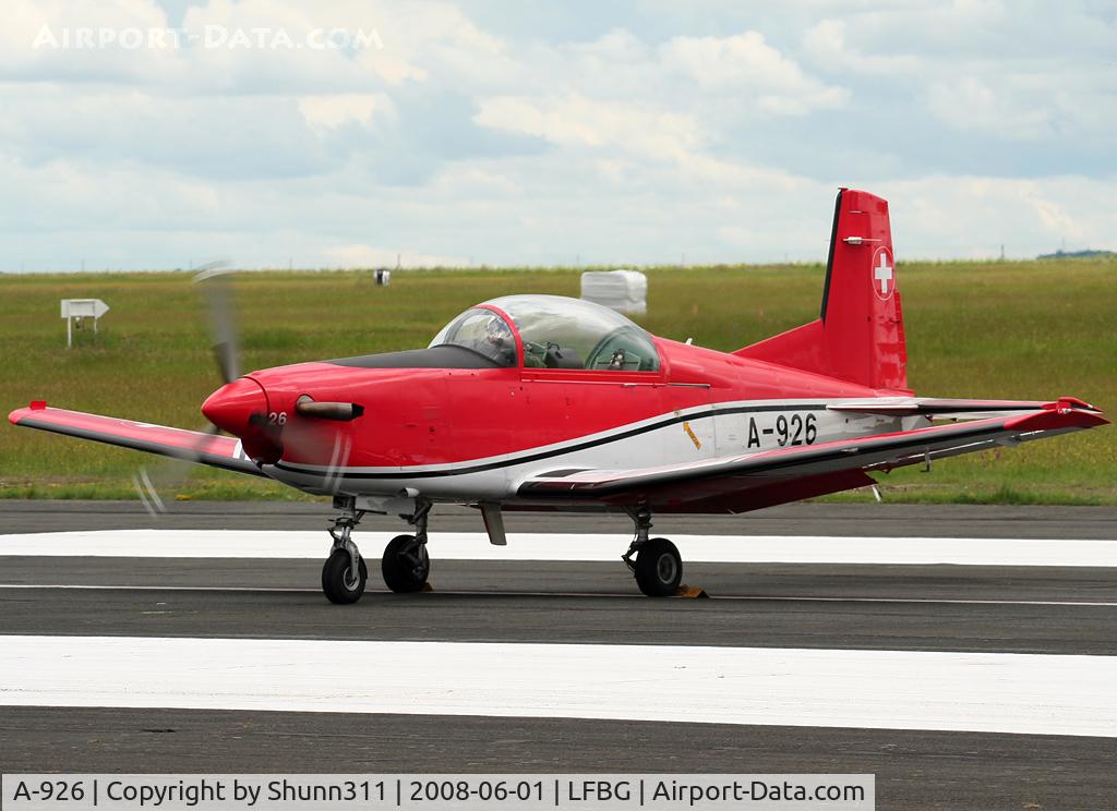 A-926, 1983 Pilatus PC-7 Turbo Trainer C/N 334, Ready for the show...