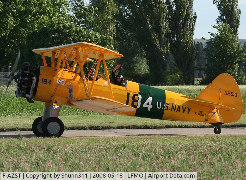 F-AZST, Boeing PT-17 Kaydet (A75N1) C/N A75-2184, Rolling for departure after the show...
