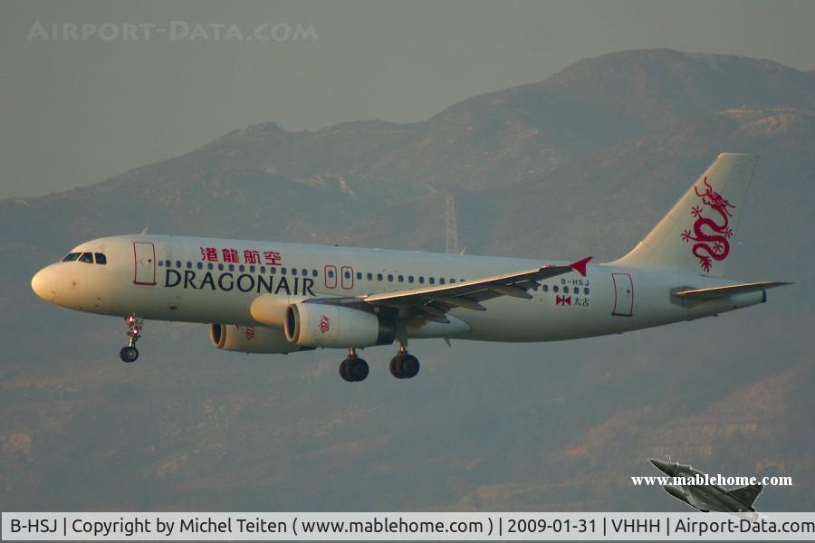 B-HSJ, Airbus A320-232 C/N 1253, dragonair