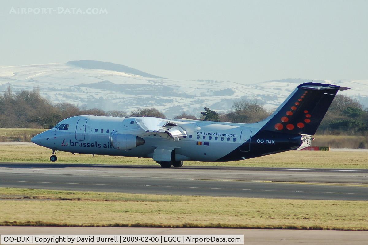 OO-DJK, 1995 British Aerospace Avro 146-RJ85 C/N E.2271, Brussels Airlines - Landing