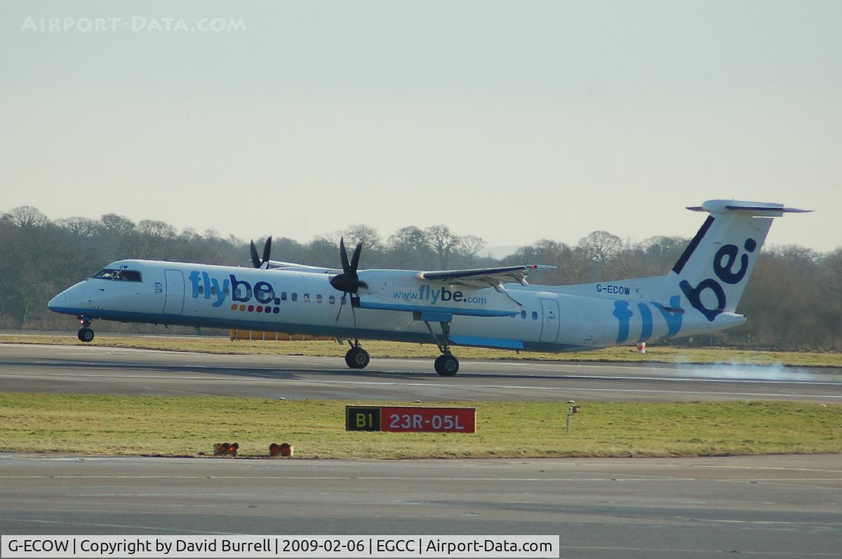 G-ECOW, 2000 De Havilland Canada DHC-8-402Q Dash 8 C/N 4021, Flyebe - Landing