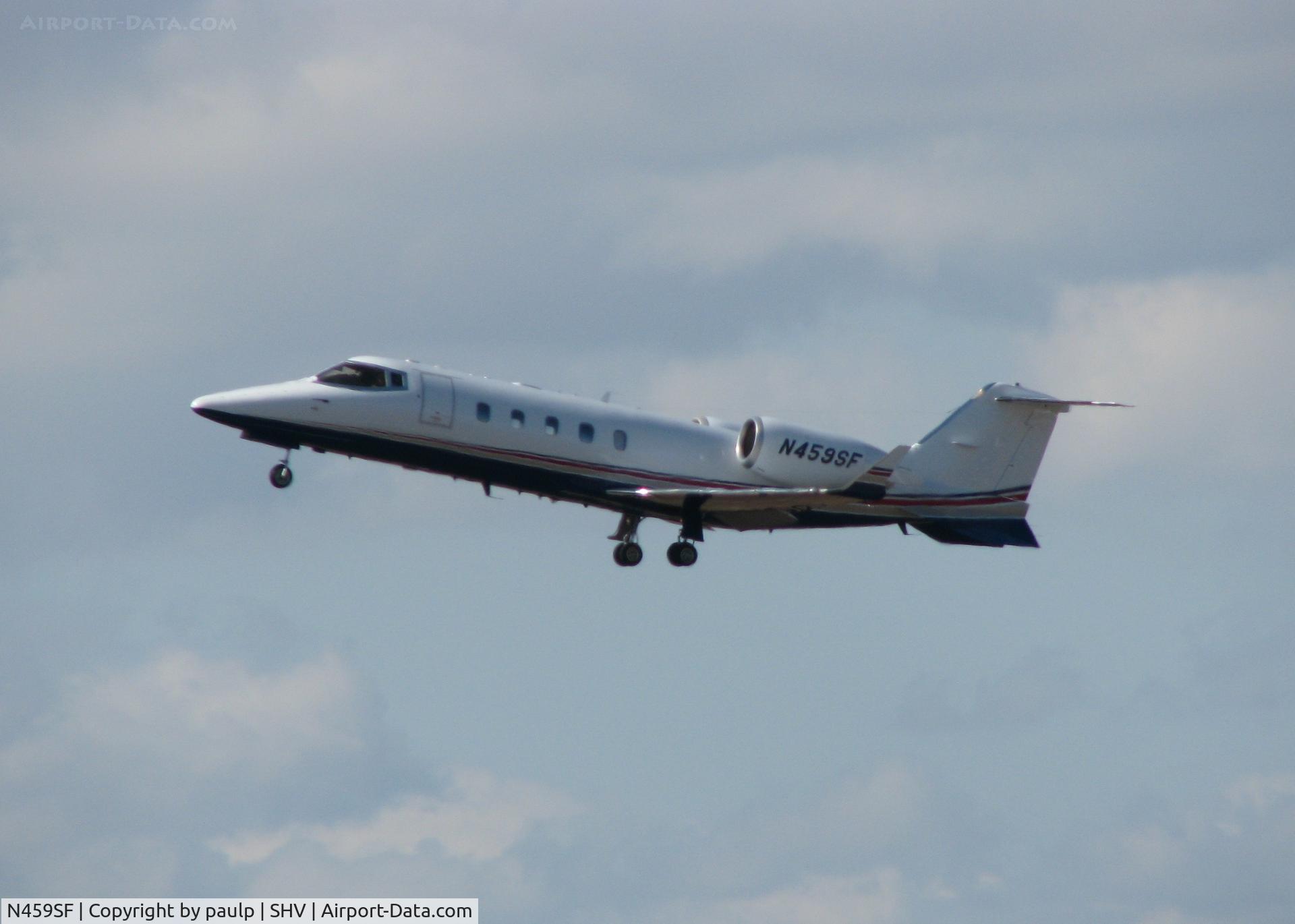 N459SF, 1994 Learjet Inc 60 C/N 049, Taking off from Shreveport Regional.