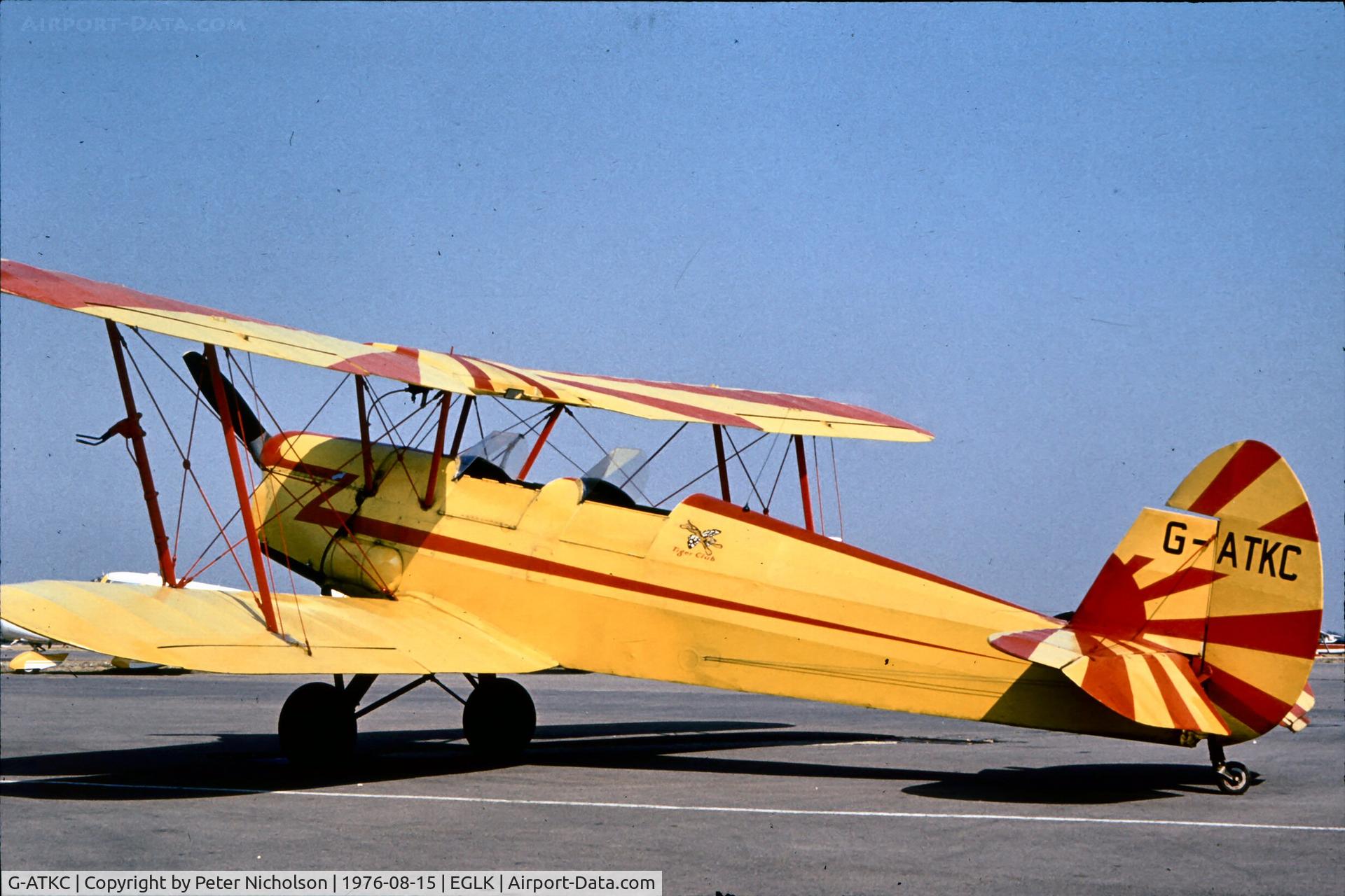 G-ATKC, 1949 Stampe-Vertongen SV-4C(G) C/N 1081, Attended the 1976 Blackbushe Fly-in.