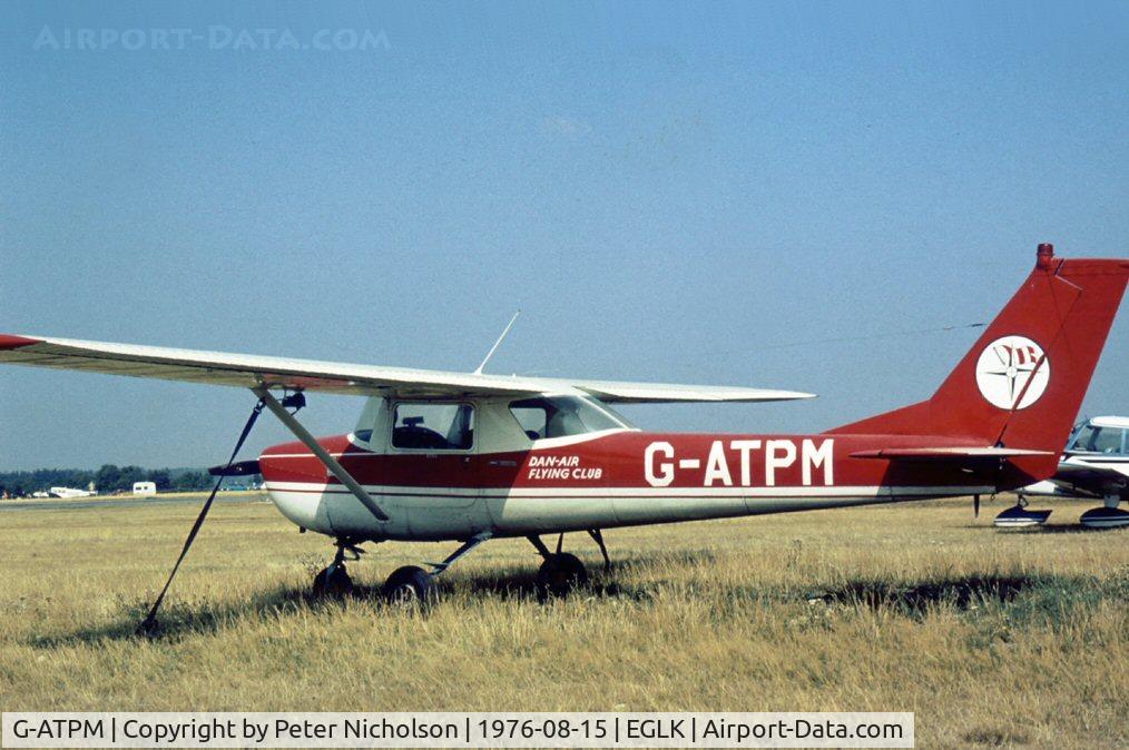 G-ATPM, 1966 Reims Cessna F150F C/N 0062, This Dan-Air Airlines Flying Club Cessna attended the 1976 Blackbushe Fly-in.